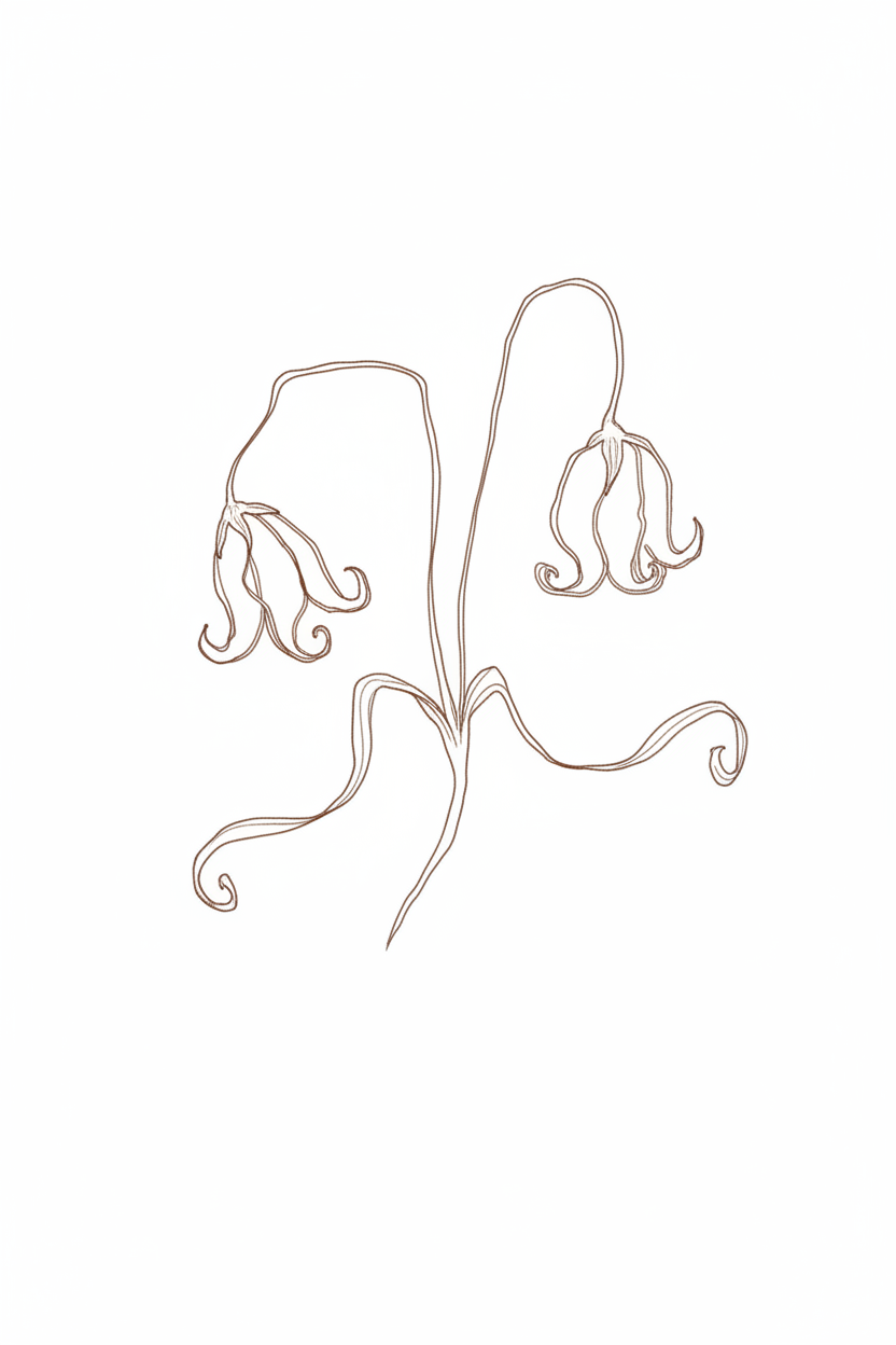Botanical stamp — redrawn from your reference